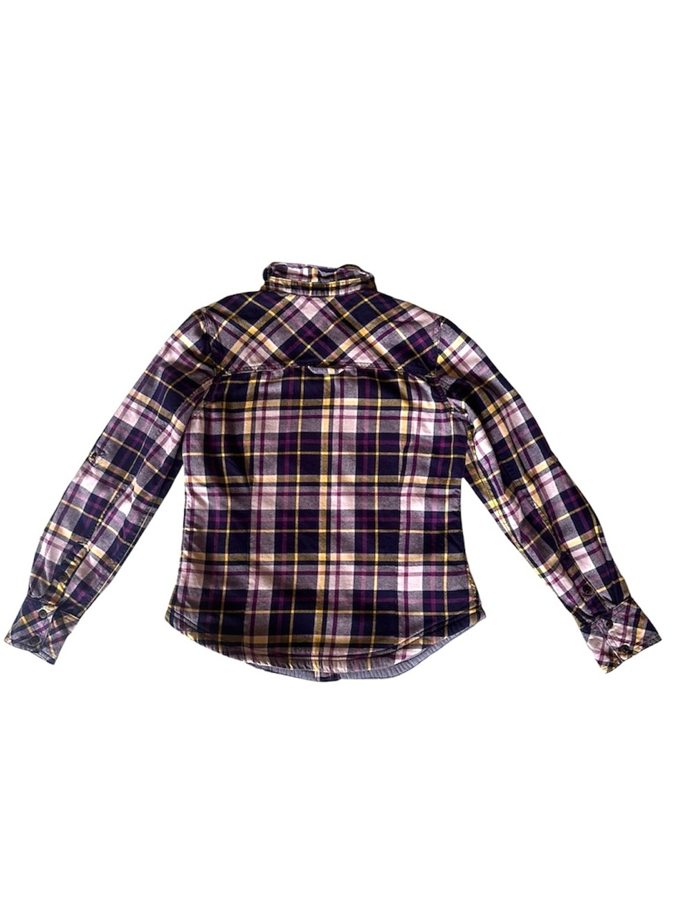 Ski-Doo Purple Plaid Flannel Overshirt - Casual Light Jacket perfect for fall - Picture 2 of 4